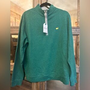 Masters Collection Green Quarter Zip Size Medium